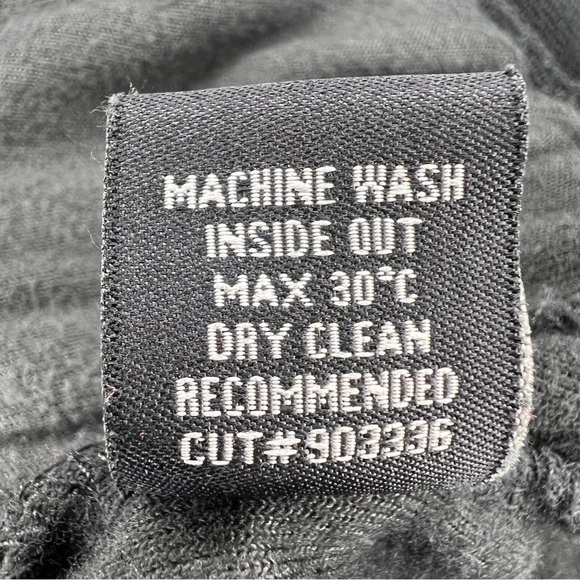 Large Y2k BCBG Maxazria Black Velour Gold Print Hardware Vintage - Picture 10 of 10